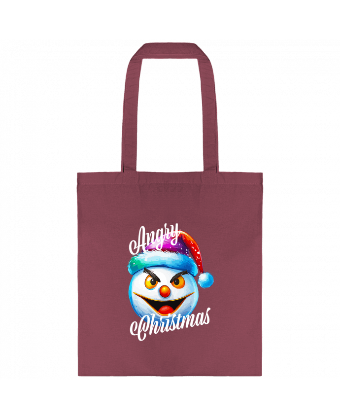 Tote-bag Emoji Neige en colère. Angry Christmas par Featheart
