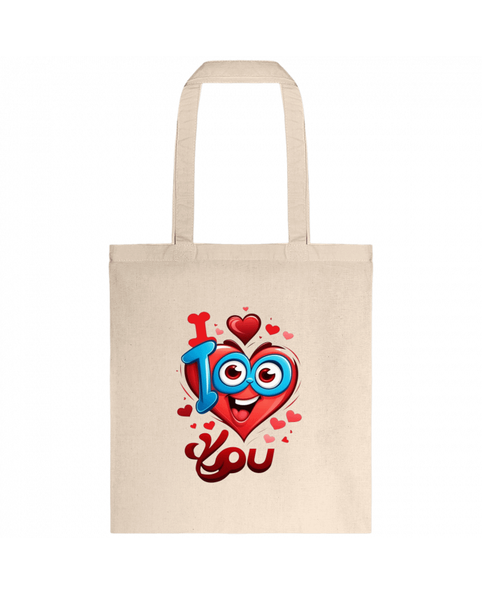 Tote-bag i love you par mrzouzou