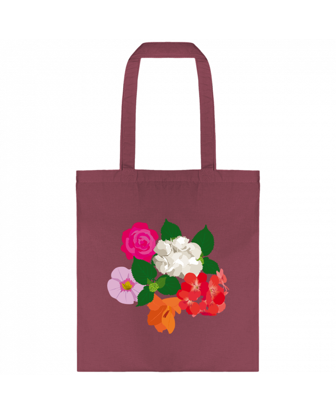Tote-bag Fleurs et couleurs par cjolicom