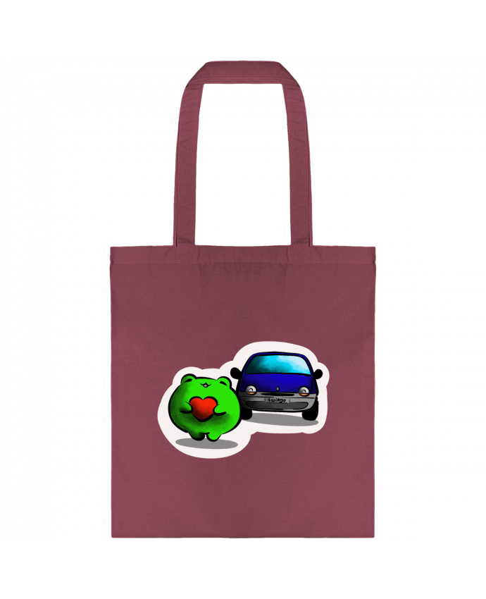 Tote-bag Grenouille et twingo 1 par L’atelier Immobile 