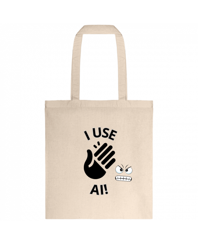 Tote-bag INTELLIGENCE ARTIFICIELLE MOTIF NOIR ET BLANC par LIAMRIVIERART