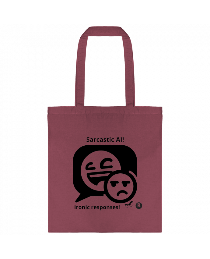 Tote-bag HUMOUR GEEK INTELLIGENCE ARTIFICIELLE NOIR  ET BLANC MOTIF UNIQUE par LIAMRIVIERART