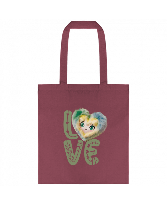 Tote-bag Love Cute Chibi Heart 03 par Vamamoi