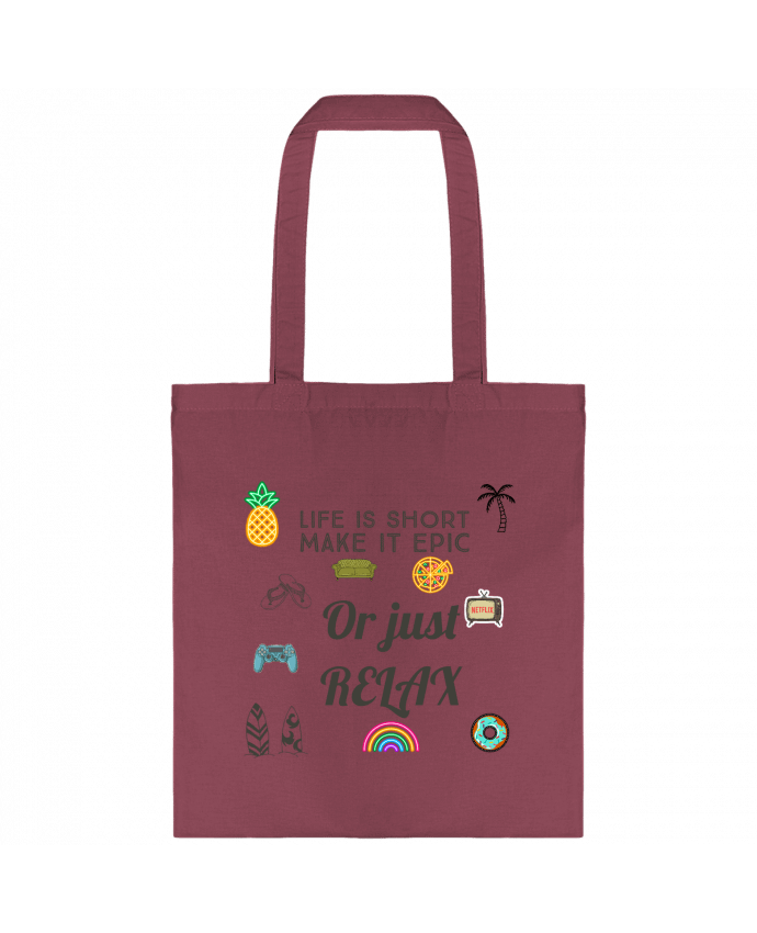 Tote-bag Life is Short par Eslava