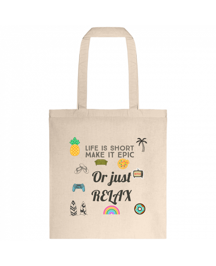 Tote-bag Life is Short par Eslava