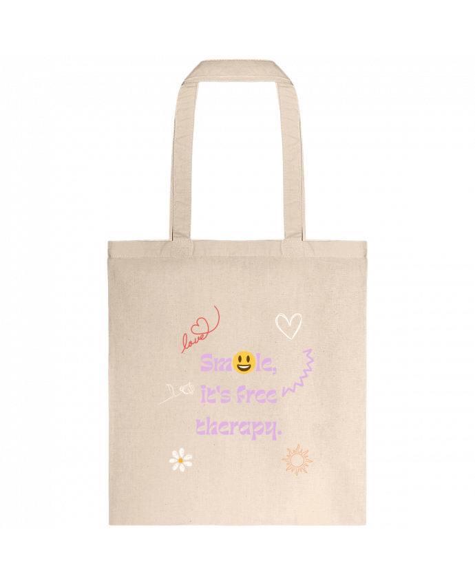 Tote-bag smile it's free therapy par Designfun