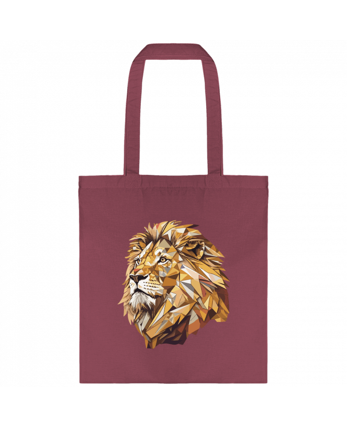 Tote-bag Lion stylisé, Géométrique par KronoArt