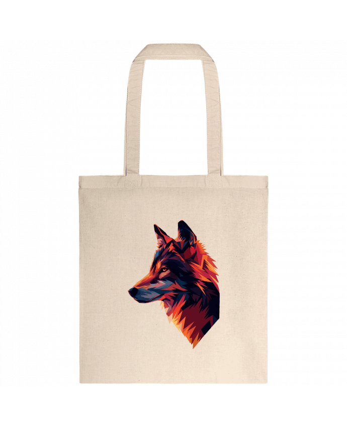 Tote-bag Illustration de Loup stylisé par KronoArt