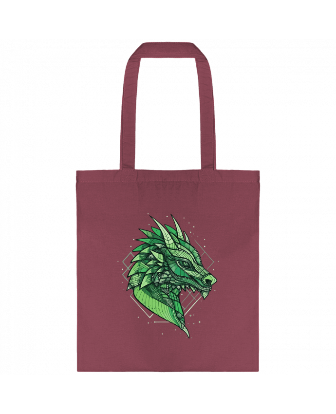 Tote-bag Dragon stylisé, géométrique par KronoArt