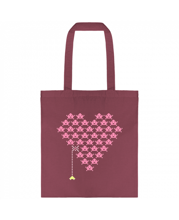 Tote-bag Pixel Cœur par KronoArt