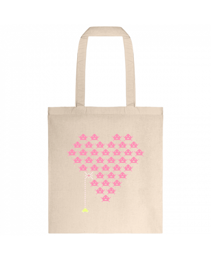 Tote-bag Pixel Cœur par KronoArt