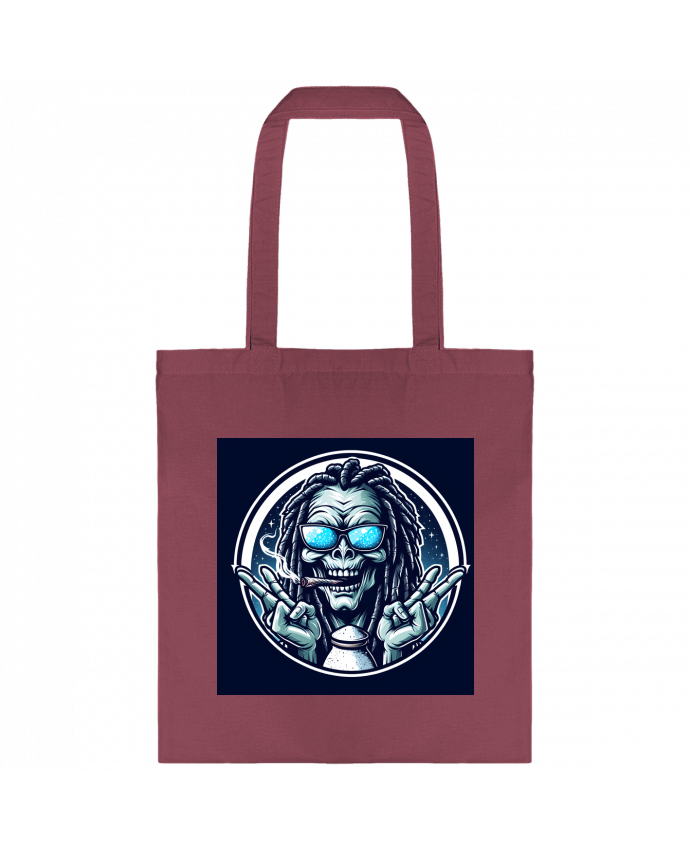 Tote-bag Alien rasta fume par Matos Motions