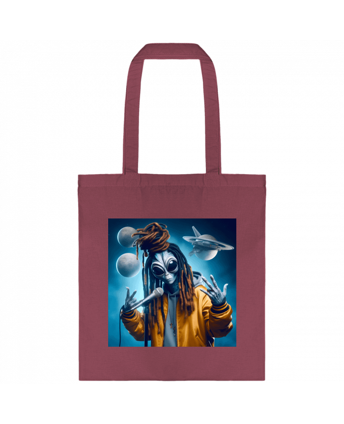 Tote-bag Alien rasta rap 1 par Matos Motions