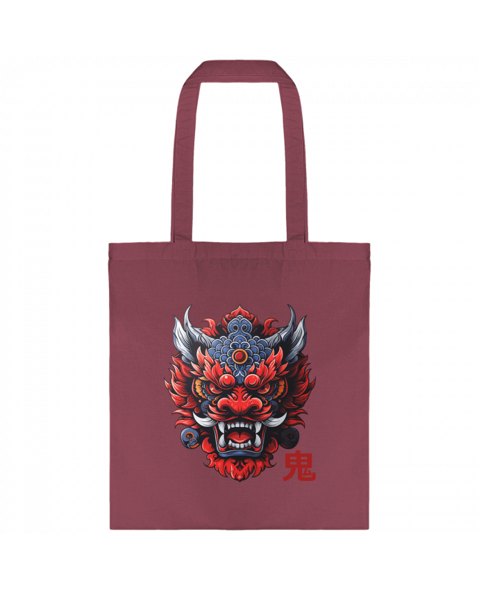 Tote-bag Oni, démon Japonais par KronoArt