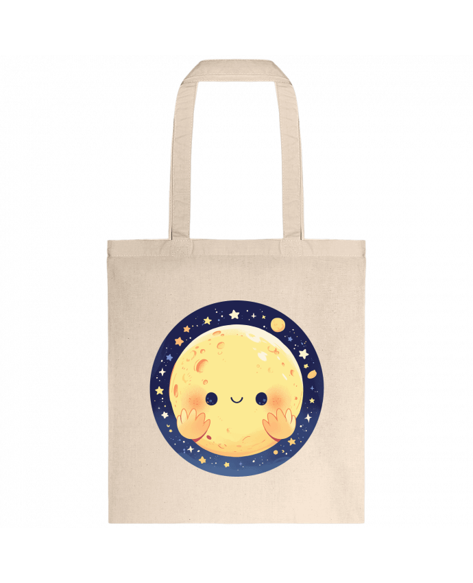 Tote-bag La Lune qui sourit par KronoArt