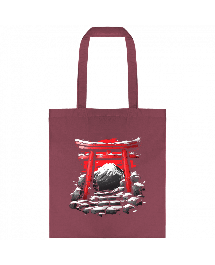 Tote-bag Temple Japonnais et Mont Fuji par KronoArt