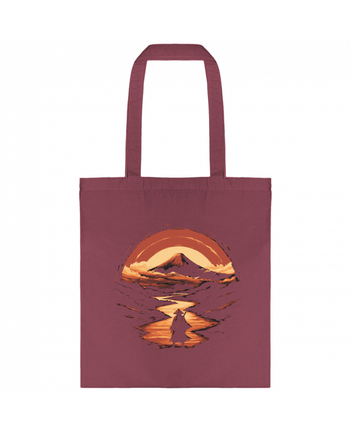 Tote-bag Samouraï et Mont Fuji par KronoArt