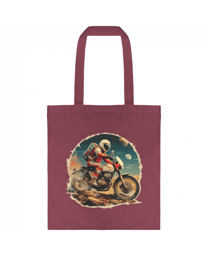 Tote-bag Un astronaute sur une moto par KronoArt