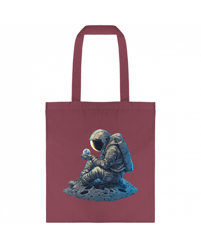 Tote-bag Un astronaute observe la Terre par KronoArt