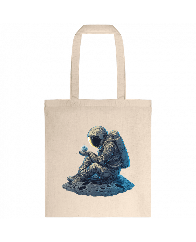 Tote-bag Un astronaute observe la Terre par KronoArt