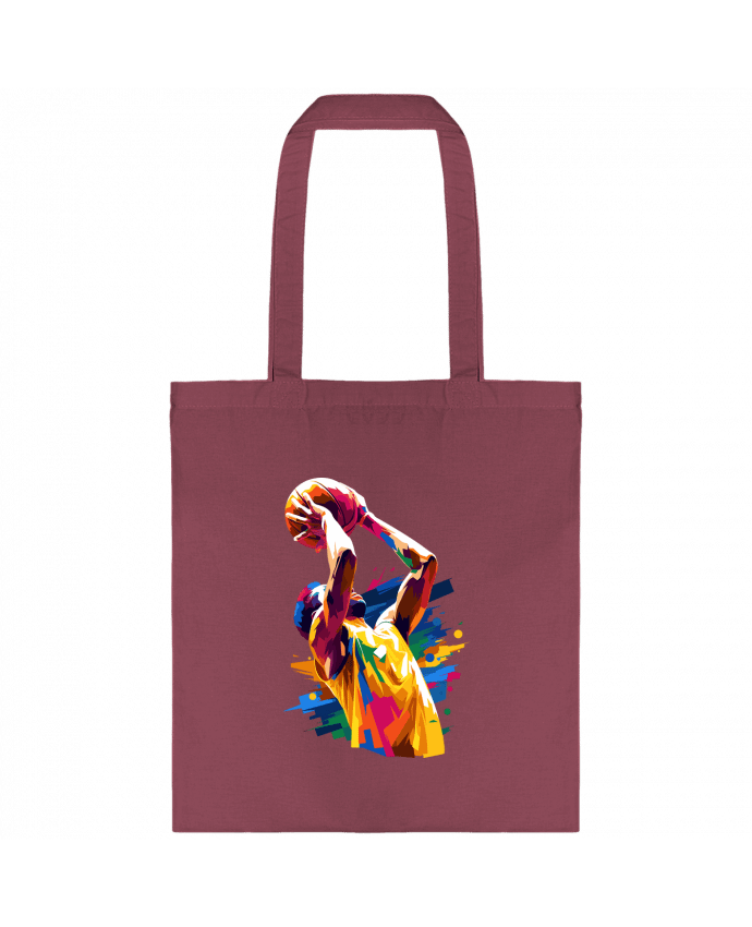 Tote-bag Homme qui fait du basket par KronoArt