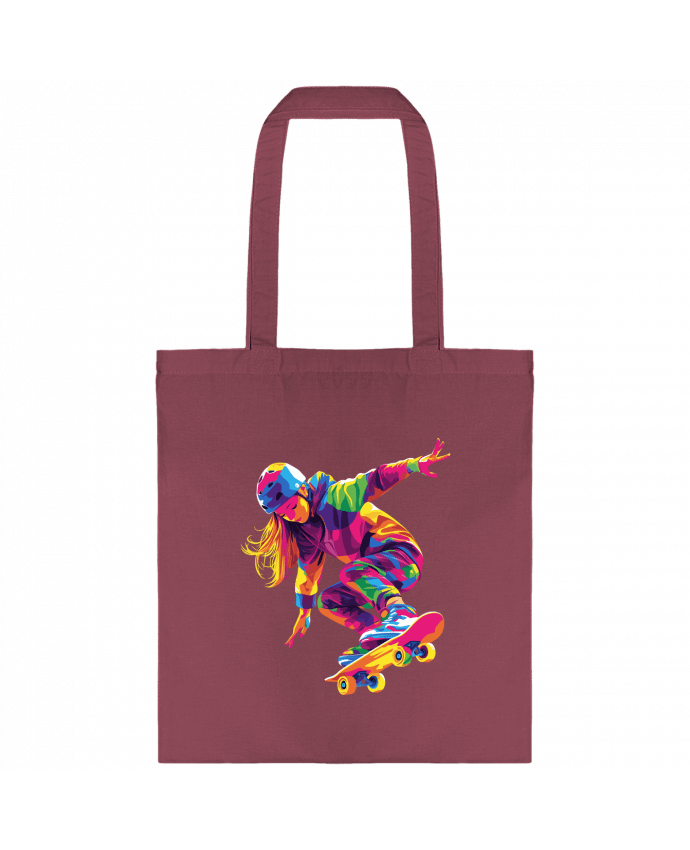 Tote-bag Femme qui fait du Skate par KronoArt