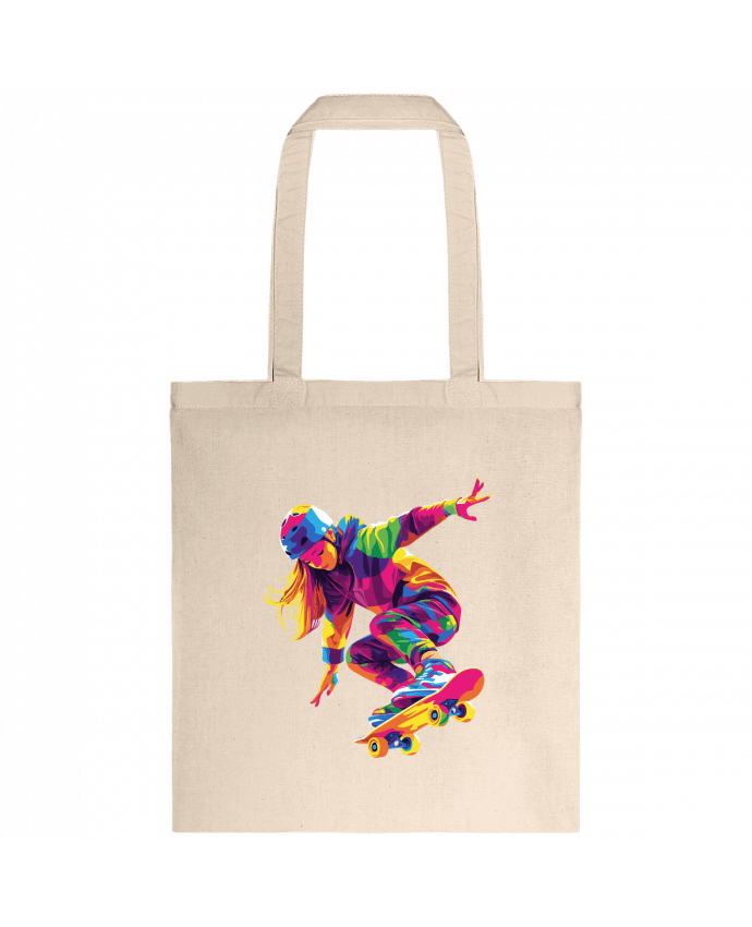 Tote-bag Femme qui fait du Skate par KronoArt