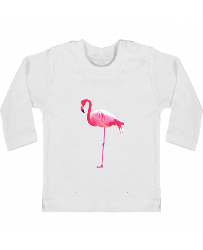 T-shirt bébé Flamant rose manches longues du designer justsayin