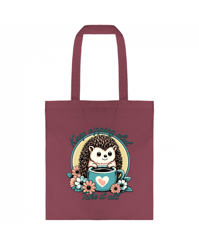 Tote-bag Keep sipping par Mona Designs