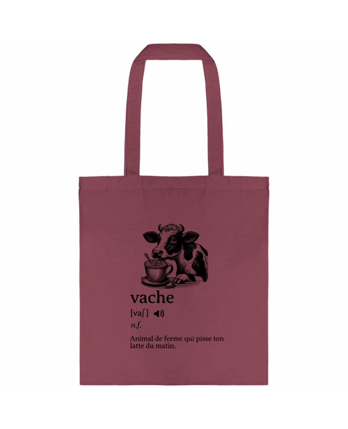 Tote-bag Vache définition par Mona Designs
