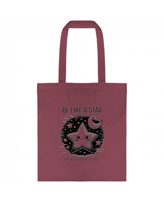 Tote-bag Be like a star Blanc par Mona Designs
