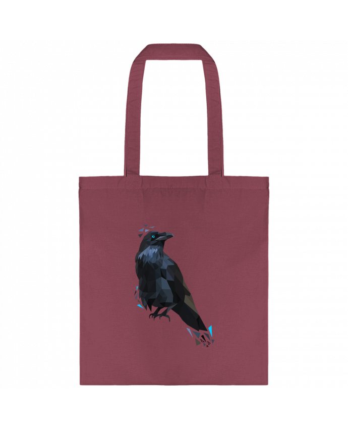 Tote-bag Corbeau motif géométrique par MozKat Studio