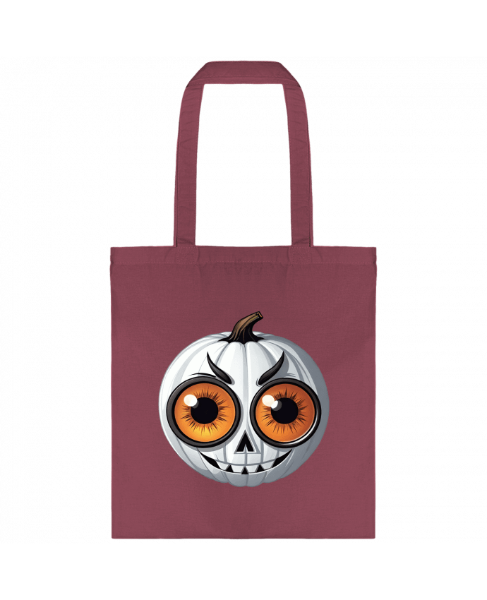 Tote-bag WHITE PUMPKIN WITH EYES par 33designerarte