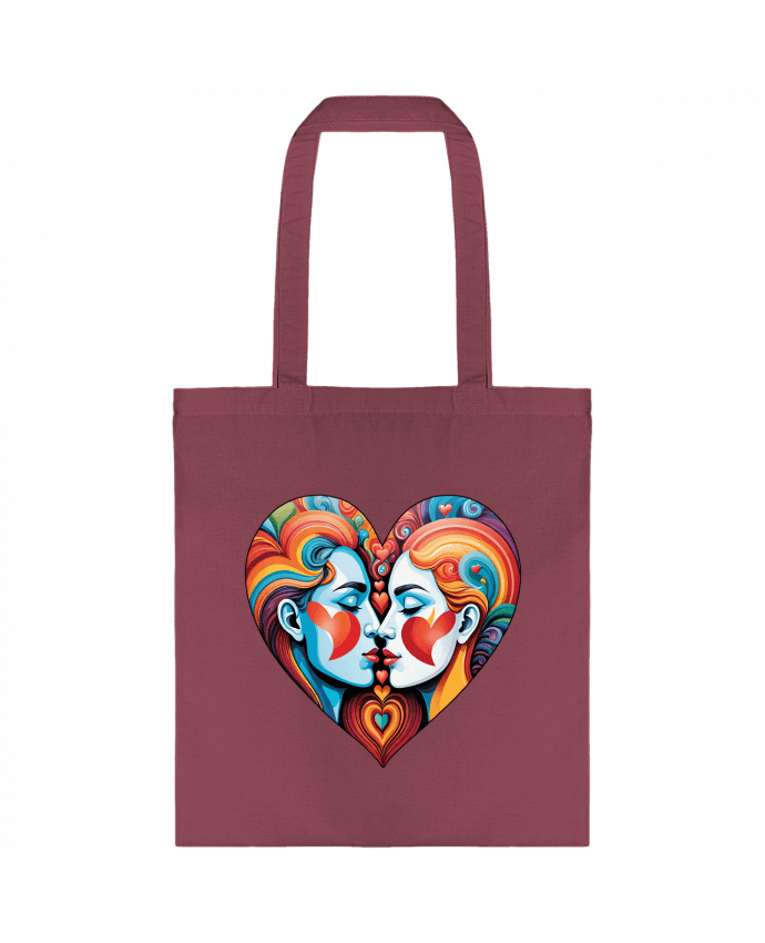 Tote-bag MULTICOLOR HEART par 33designerarte