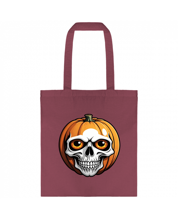 Tote-bag CITROUILLE AVEC CRÂNE par 33designerarte