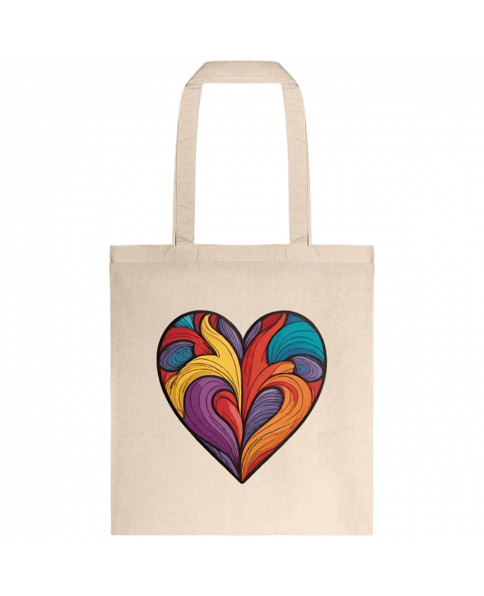 Tote-bag COEUR MULTICOLORE par 33designerarte