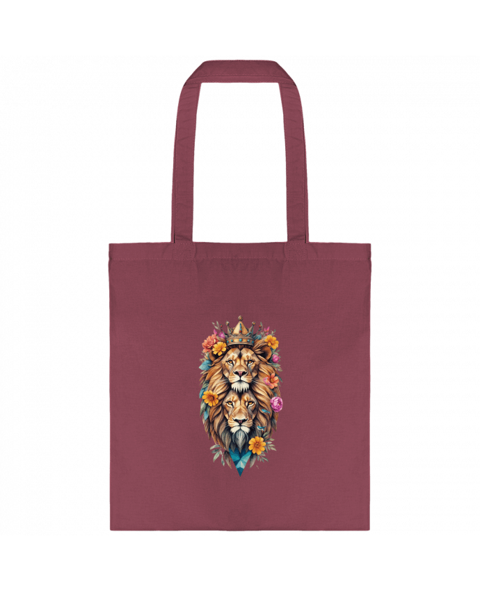 Tote-bag Lions flowers par /wait-design