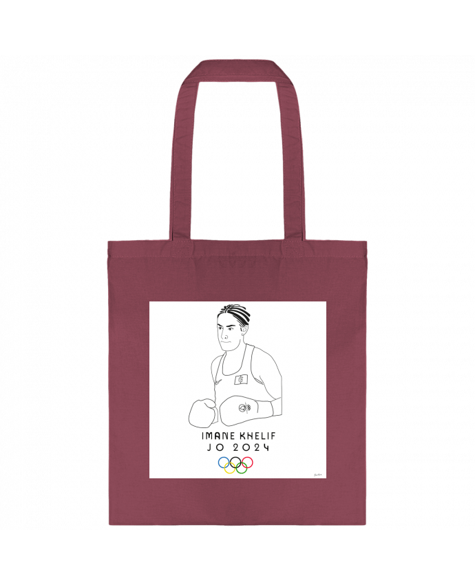 Tote-bag IMANE KHELIF CHAMPIONNE MEDAILLE D OR ALGERIENNE JO2024 PARIS2024 par                      