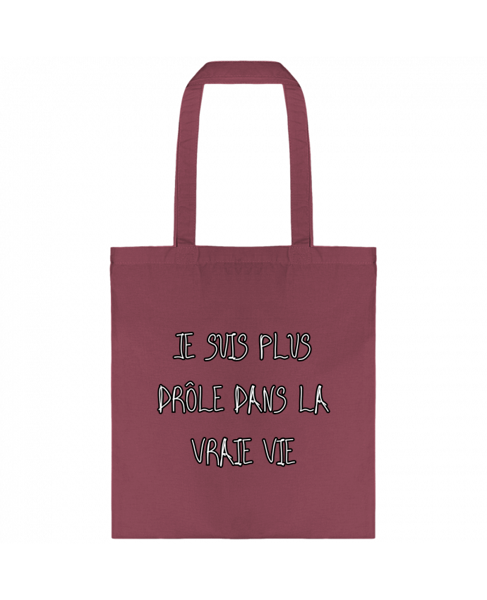 Tote-bag Je Suis Plus Drôle Dans La Vraie Vie par Phocea Editions