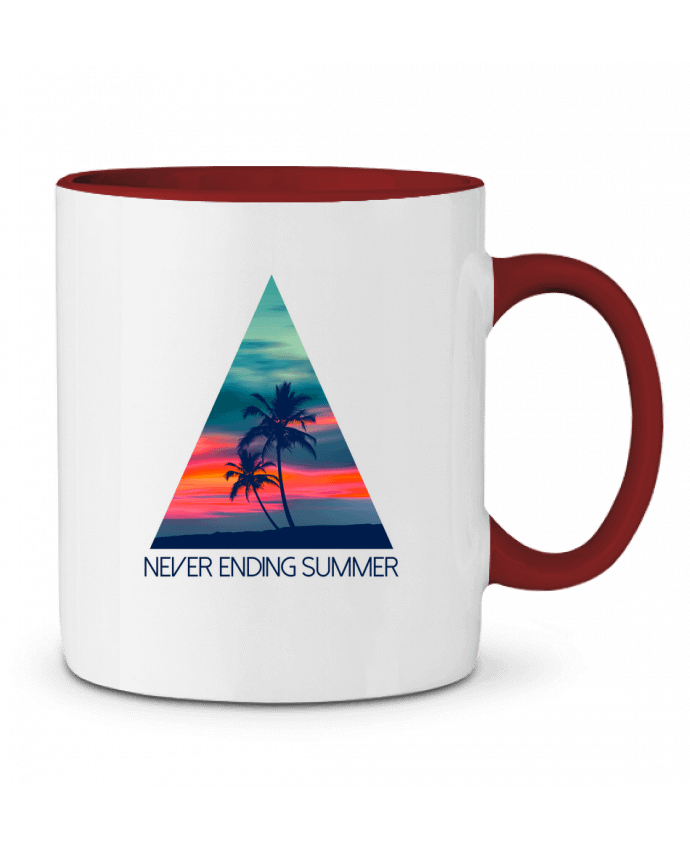 Mug bicolore Never ending summer justsayin