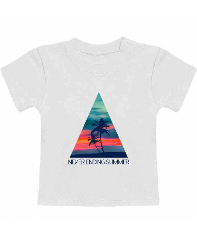 T-shirt bébé Never ending summer manches courtes du designer justsayin