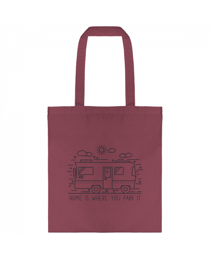 Tote-bag Home is where you park it par SMC