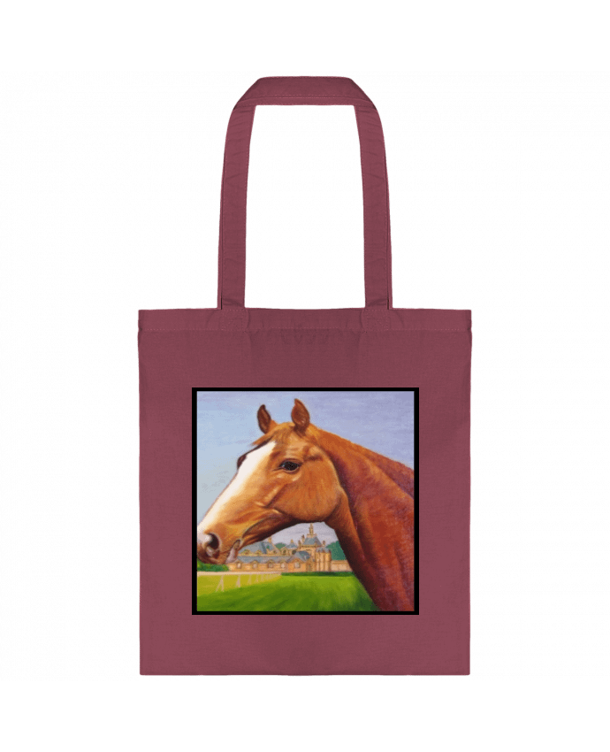 Tote-bag Peinture de cheval au Château de Chantilly par White Tiger 60