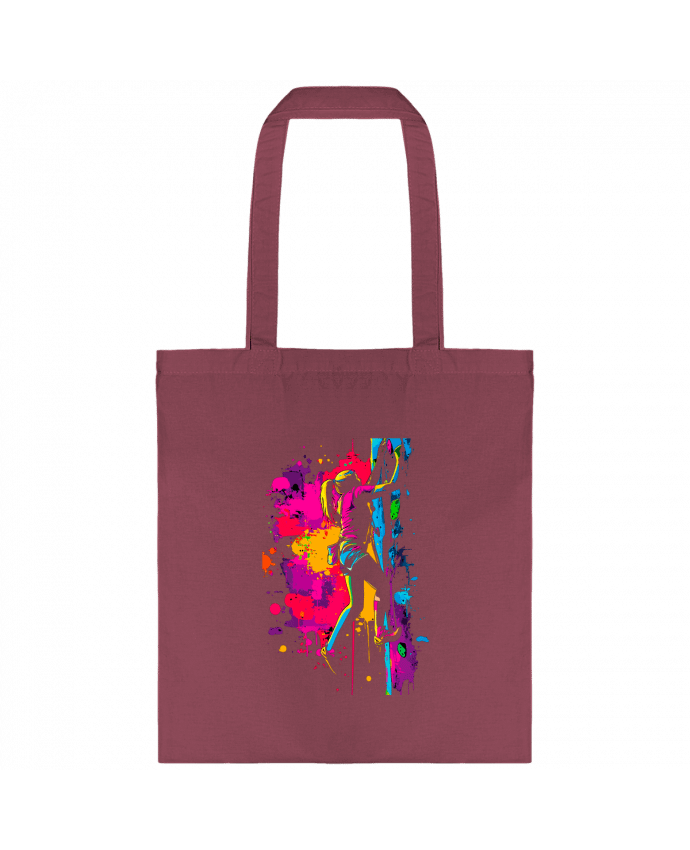 Tote-bag Grimpeuse Color Splash par K-art-S