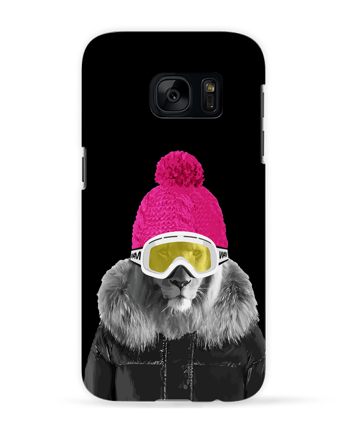 Case 3D Samsung Galaxy S7 Lion snowboard by justsayin