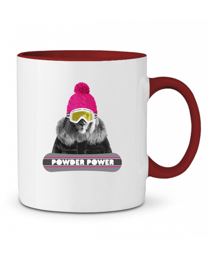 Mug bicolore Lion snowboard justsayin