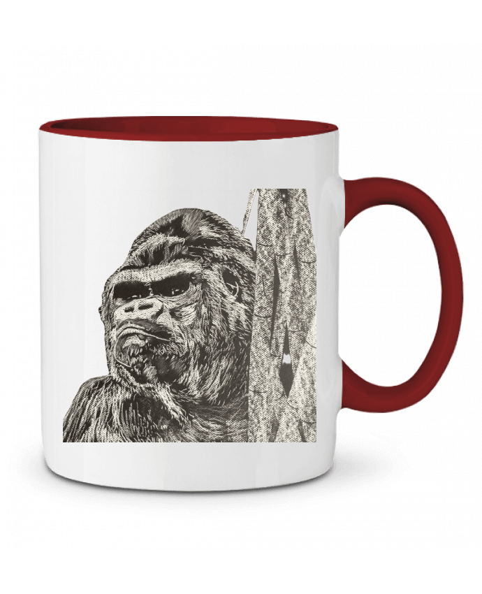 Mug bicolore Gorille Eclat animalier