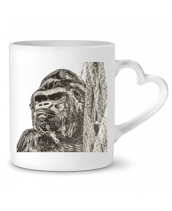 Mug coeur Gorille par Eclat animalier