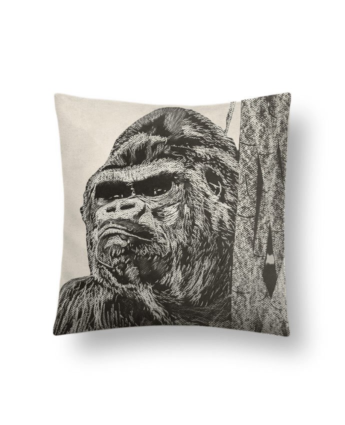 Coussin suédine Gorille par Eclat animalier