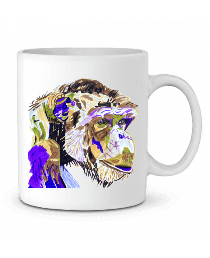 Mug  Chimpanzé aux couleurs complémentaires par Eclat animalier